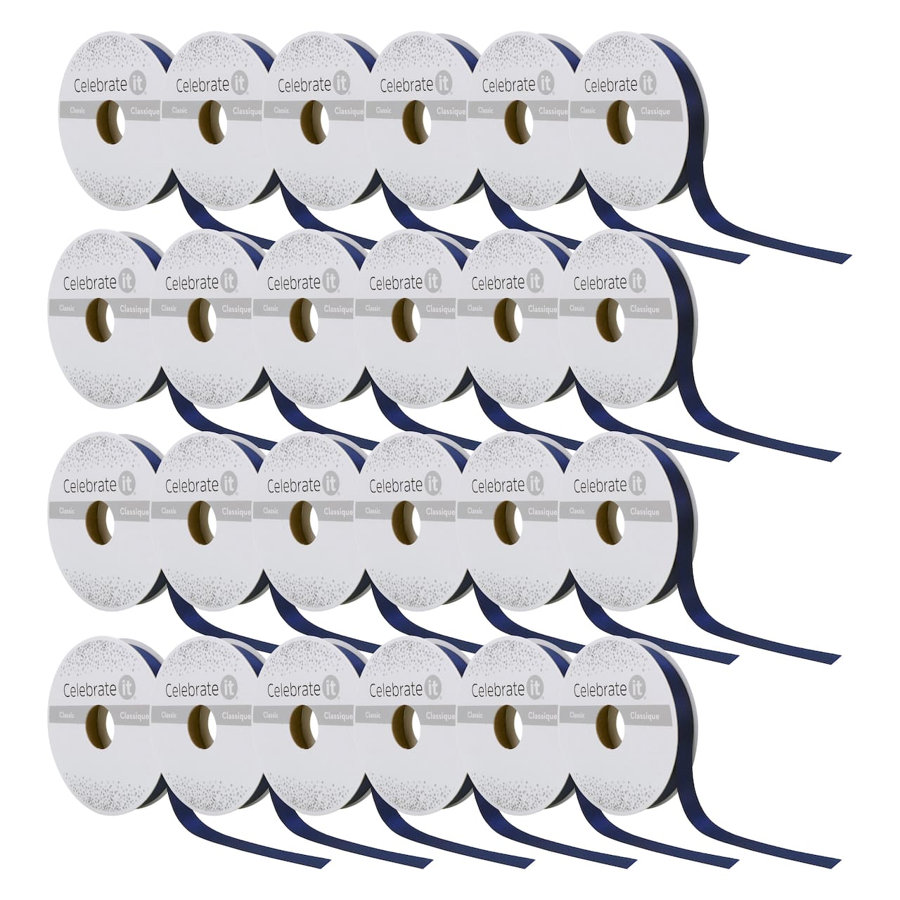 24 Pack: 3/8" x 15yd. Satin Double Face Ribbon by Celebrate It®